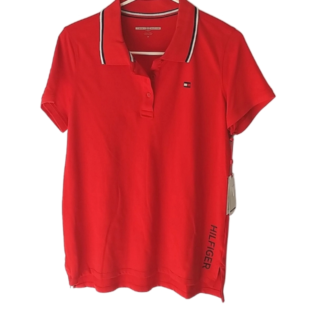 Tommy Hilfiger Sport Short Sleeve Polo Red